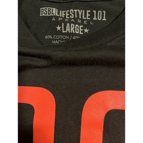 BSBL Lifestyle 101 Baseball Apparel 90 Ft. At A Time T-Shirt Men’s LARGE Black - Picture 5 of 7